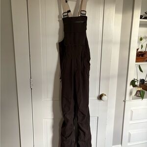 Women's Brown bib snow pants